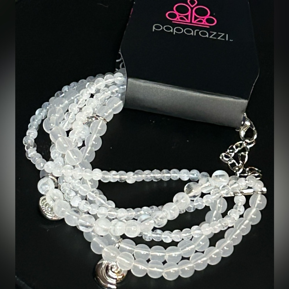 Paparazzi Multi-Strand White Bracelet